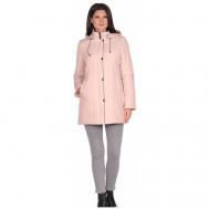 куртка   зимняя, средней длины, подкладка, размер 48(58RU), розовый Maritta