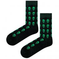 Мужские носки , 1 пара, классические, размер 29, зеленый Dega