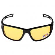 Солнцезащитные очки , прямоугольные, поляризационные, черный Premier Fishing