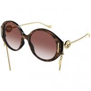 Солнцезащитные очки , коричневый Gucci
