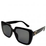 Солнцезащитные очки , прямоугольные, градиентные, с защитой от УФ, для женщин, черный ECOSKY