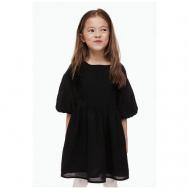Платье , хлопок, размер 104, черный H&M