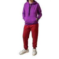 Толстовка , силуэт полуприлегающий, карманы, размер 54, фиолетовый Karim