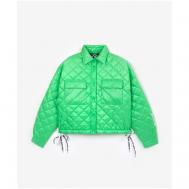 куртка   демисезонная, подкладка, размер S, зеленый Gulliver