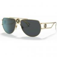 Солнцезащитные очки , авиаторы, оправа: металл, с защитой от УФ, для мужчин, золотой Versace