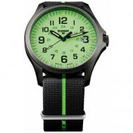 Наручные часы  Наручные часы  107429, черный, зеленый Traser