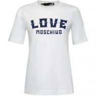 Футболка , размер 46, белый Love Moschino