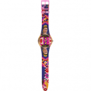 Наручные часы  Наручные часы  THE FRAME, BY FRIDA KAHLO SUOZ341, фиолетовый Swatch