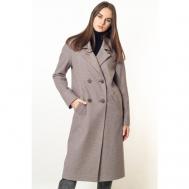 Пальто  , размер 38/170, бежевый, коричневый Margo