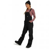 Полукомбинезон  для сноубординга , подкладка, карманы, размер S, черный Burton