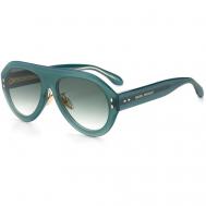 Солнцезащитные очки , авиаторы, оправа: пластик, градиентные, с защитой от УФ, для женщин, зеленый ISABEL MARANT