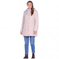 куртка   зимняя, средней длины, подкладка, размер 44(54RU), розовый Maritta