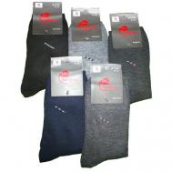 Мужские носки , 12 пар, классические, подарочная упаковка, быстросохнущие, на 23 февраля, размер Универсальный, мультиколор Ивановский текстиль