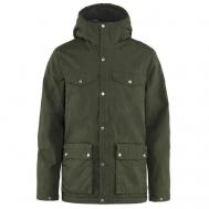 куртка , демисезон/зима, силуэт прямой, подкладка, внутренний карман, капюшон, карманы, манжеты, размер L, зеленый FJALLRAVEN