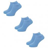 Носки , 3 пары, размер 40/43, голубой LORENZLINE