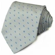 Серый галстук в мелкий синий цветочек  825767 Celine