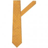 Галстук , натуральный шелк, для мужчин, оранжевый, желтый Nina Ricci