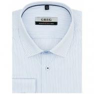 Рубашка , размер 186-194/40, голубой Greg