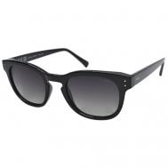 Солнцезащитные очки , кошачий глаз, оправа: пластик, для женщин, черный Invu