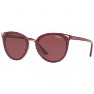 Солнцезащитные очки , бабочка, оправа: пластик, для женщин, бордовый Vogue® Eyewear