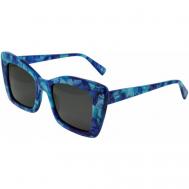 Солнцезащитные очки , кошачий глаз, с защитой от УФ, для женщин, синий Tony Morgan