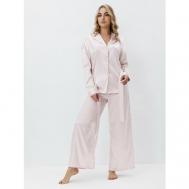 Комплект , рубашка, брюки, длинный рукав, пояс, размер XL(48-50), розовый Filo"doro