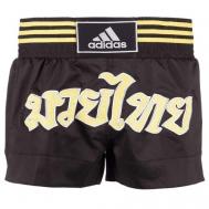 Шорты  Thai Boxing Short Micro Diamond, размер s, черный Adidas