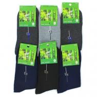 Мужские носки , 12 пар, классические, подарочная упаковка, размер Универсальный, мультиколор Ивановский текстиль
