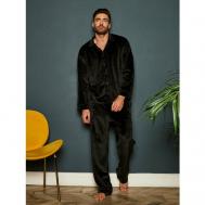 Пижама , размер 50, черный Малиновые сны