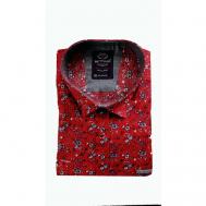 Рубашка , размер 4XL(62), красный Bettino