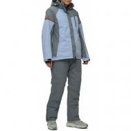 Комплект с брюками  для сноубординга, зимний, силуэт полуприлегающий, утепленный, водонепроницаемый, размер 54, фиолетовый Без бренда