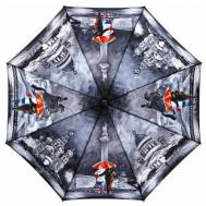 Мини-зонт , полуавтомат, 3 сложения, купол 102 см., 8 спиц, система «антиветер», мультиколор PLANET