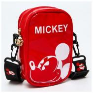 Рюкзак , регулируемый ремень, красный Disney