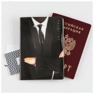Обложка для паспорта , черный MVA