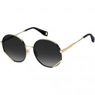 Солнцезащитные очки , круглые, оправа: металл, градиентные, с защитой от УФ, для женщин, золотой Marc Jacobs