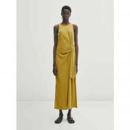Платье , размер L, желтый Massimo Dutti