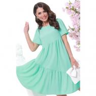 Платье , вискоза, повседневное, размер 48, зеленый DSTrend