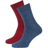 Носки , 2 пары, размер 35-38, красный, синий Norfolk