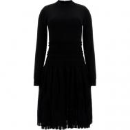 Платье , полуприлегающее, до колена, размер 40, черный MARCIANO GUESS