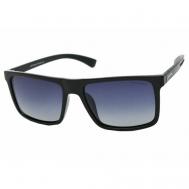 Солнцезащитные очки , вайфареры, градиентные, поляризационные, для мужчин, черный Ventoe
