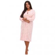 Сорочка , размер 58, розовый Трикотажные сезоны