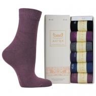 Женские носки , подарочная упаковка, 6 пар, размер 37-42, мультиколор Волшебный Ангел