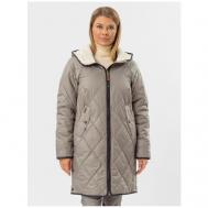 куртка  , демисезон/зима, силуэт прямой, подкладка, водонепроницаемая, размер 54, хаки NortFolk