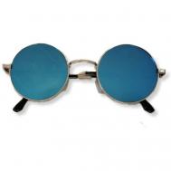 Солнцезащитные очки , круглые, зеркальные, мультиколор Маtericе