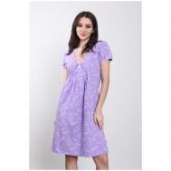 Сорочка , размер 50, фиолетовый НАТАЛИ