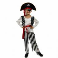 Карнавальный костюм «Пират», шляпа, повязка, рубашка, пояс, штаны, р. 28, рост 110 см Карнавалия Чудес