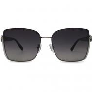 Солнцезащитные очки , стрекоза, оправа: металл, поляризационные, для женщин, черный Furlux