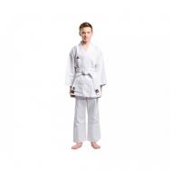 Кимоно  для карате  без пояса, сертификат WKF, размер 160, белый Adidas