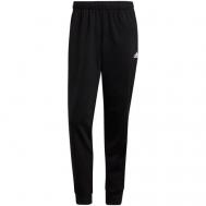 брюки  ESSENTIALS WARM-UP TAPERED 3-STRIPES, карманы, размер S, черный Adidas