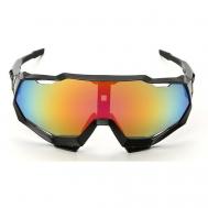 Солнцезащитные очки , авиаторы, ударопрочные, складные, спортивные, устойчивые к появлению царапин, с защитой от УФ, голубой FILINN